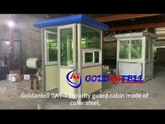 Wachter, bewaker, huis, wachtkas, prefab politie-kamer, parkeerplaats.